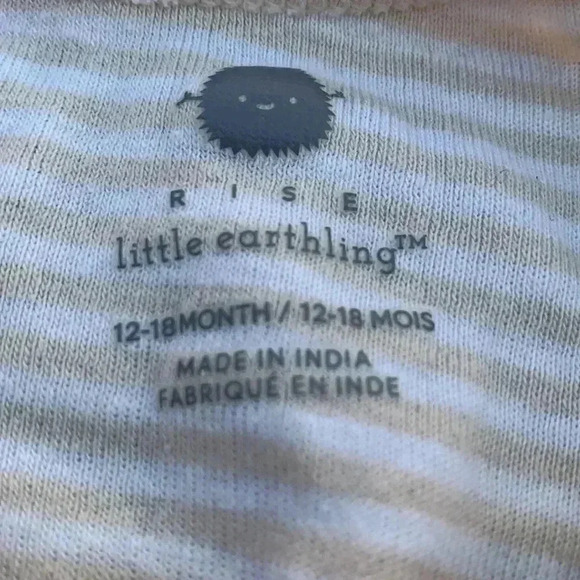 Five for 25 rise little earthling onesie with long sleeves  in 100% cotton - Picture 2 of 3